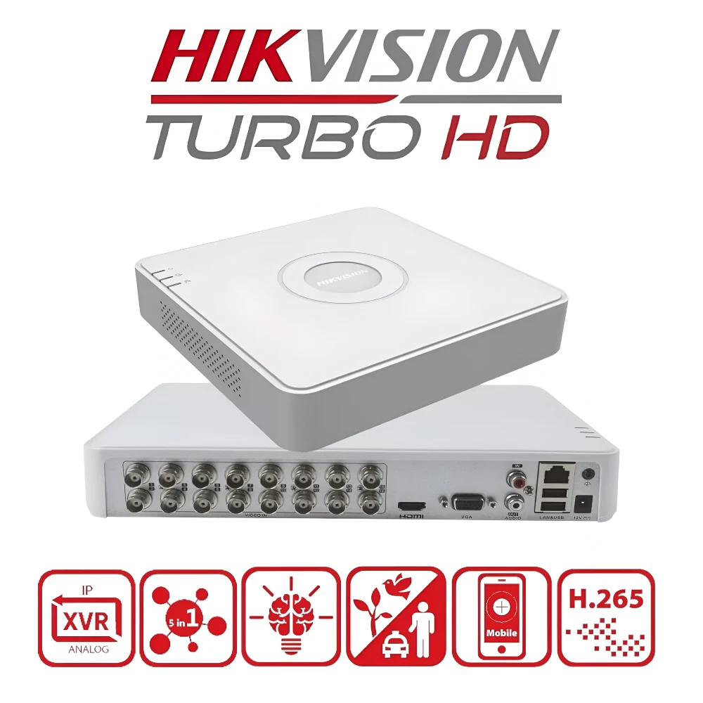 Hikvision Regular 16ch 1 SATA H.265+ Pro DVR (7116HQHI-M1/S) view 2